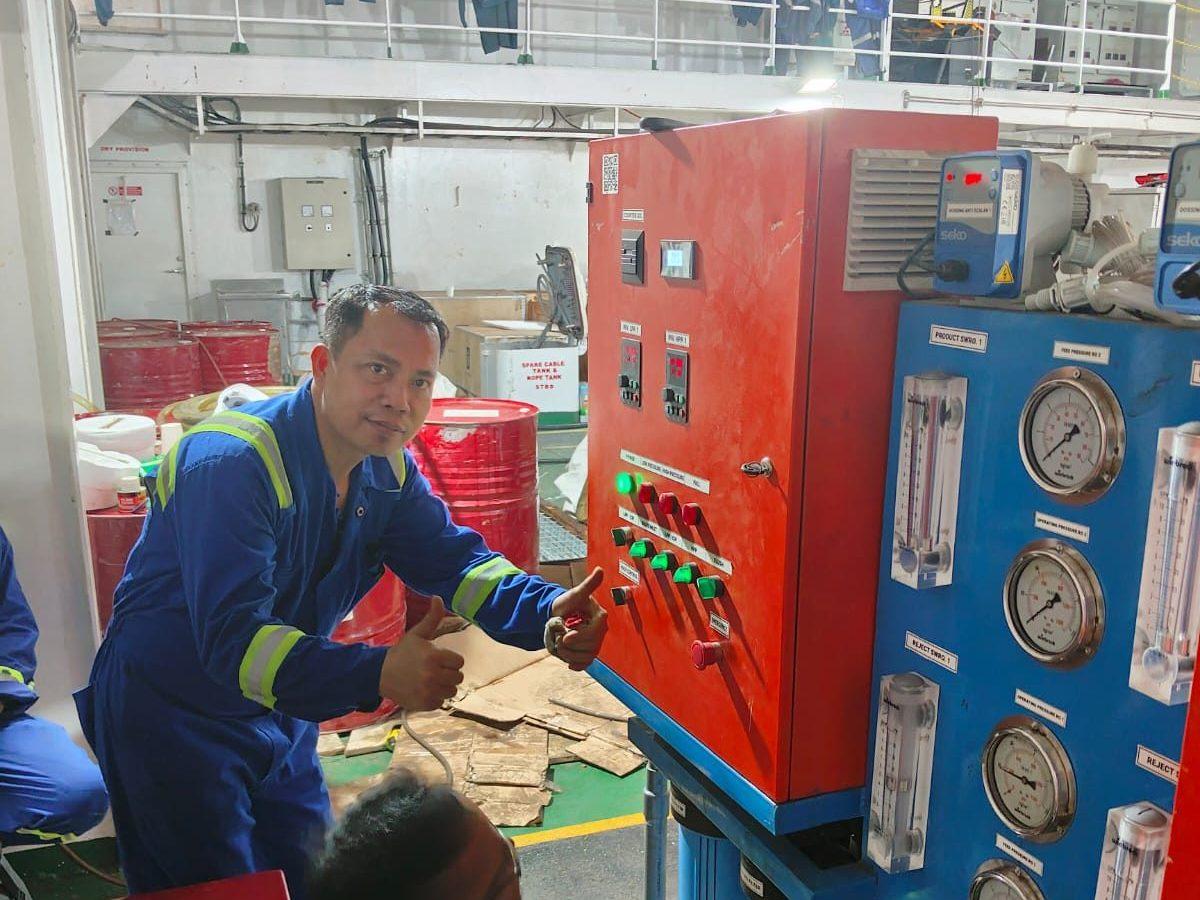 Proyek RO kapal PT Prima TSM