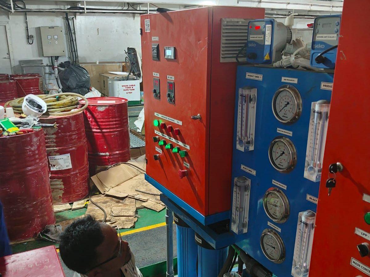Proyek RO kapal PT Prima TSM